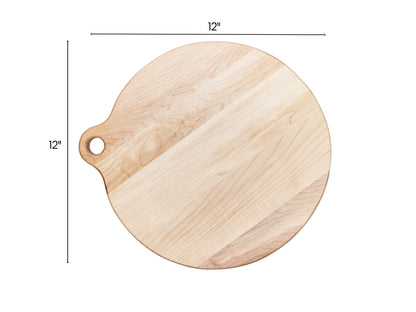 Planche à pizza en érable, grain couché, 12 x 0.75 po
