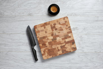 Bloc de boucher en érable, grain debout, 12 x 12 x 1 po