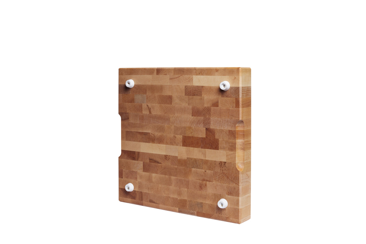 Bloc de boucher en érable, grain debout, 12 x 12 x 2 po