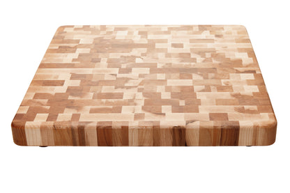 Bloc de boucher en érable, grain debout, 16 x 16 x 1.25 po