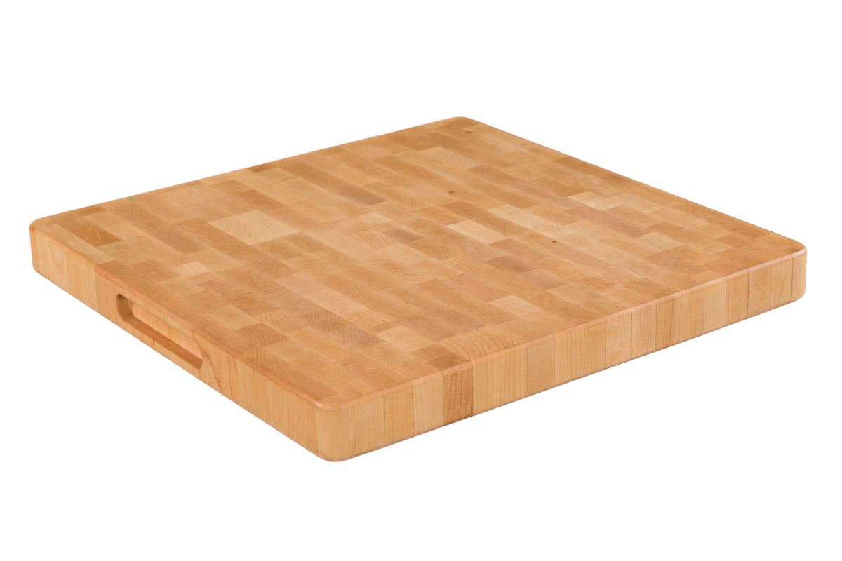 Bloc de boucher en érable, grain debout, 16 x 16 x 1.25 po