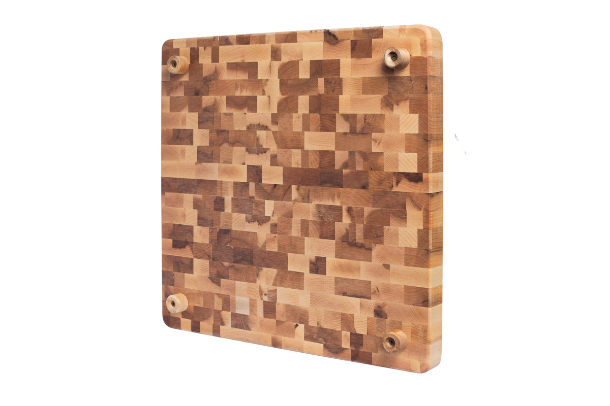 Bloc de boucher en érable, grain debout, 16 x 16 x 1.25 po