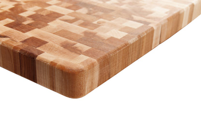 Bloc de boucher en érable, grain debout, 16 x 16 x 1.25 po