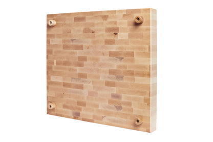 Bloc de boucher en érable, grain debout, 16 x 18 x 2 po