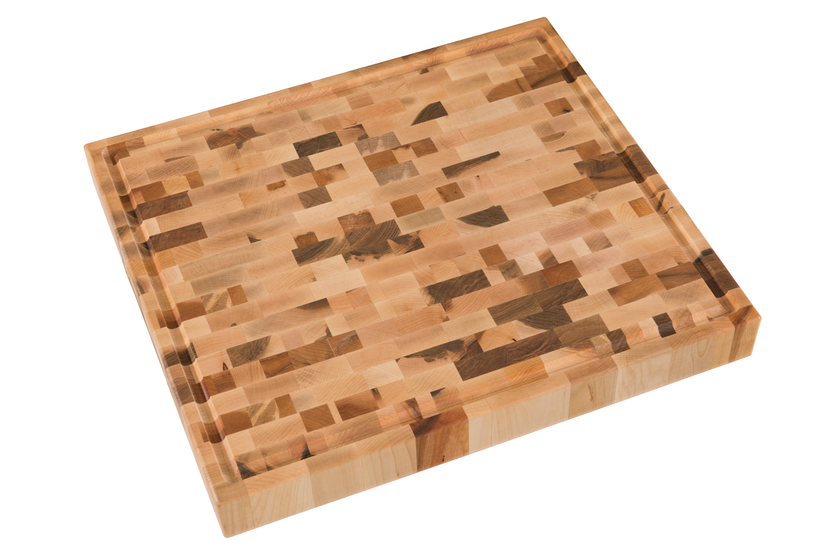 Bloc de boucher en érable, grain debout, 16 x 18 x 2 po
