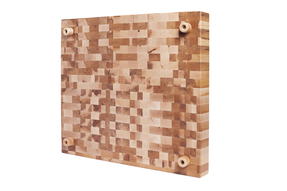 Bloc de boucher en érable, grain debout, 16 x 18 x 2 po