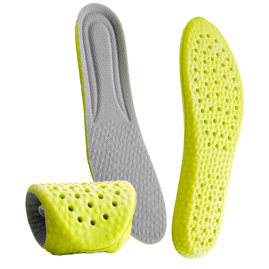 Qianyu Shoe Insoles Memory Foam Arch Support Inserts Soft Sports Insoles Cropable Breathable Replacement Insoles Comfortable Shock Absorption Insoles for Men Women Adults Running Shoes(8~11)