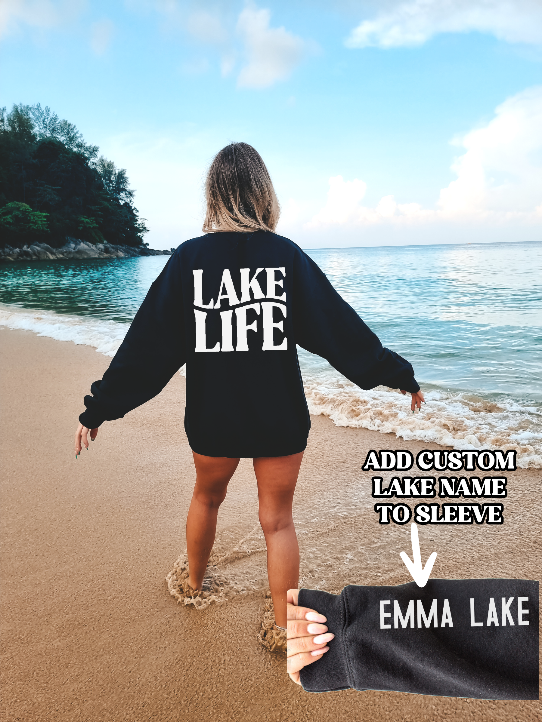 Lake Life Personalized Crewneck | Summer Apparel