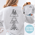 Lake Triangle Personalized Sweatshirt | Summer Apparel | Custom Apparel