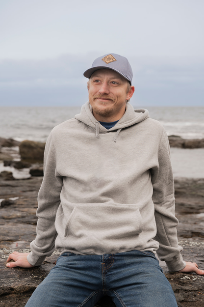Unisex Eco Hoodie- Blank Apparel  - Heather Grey