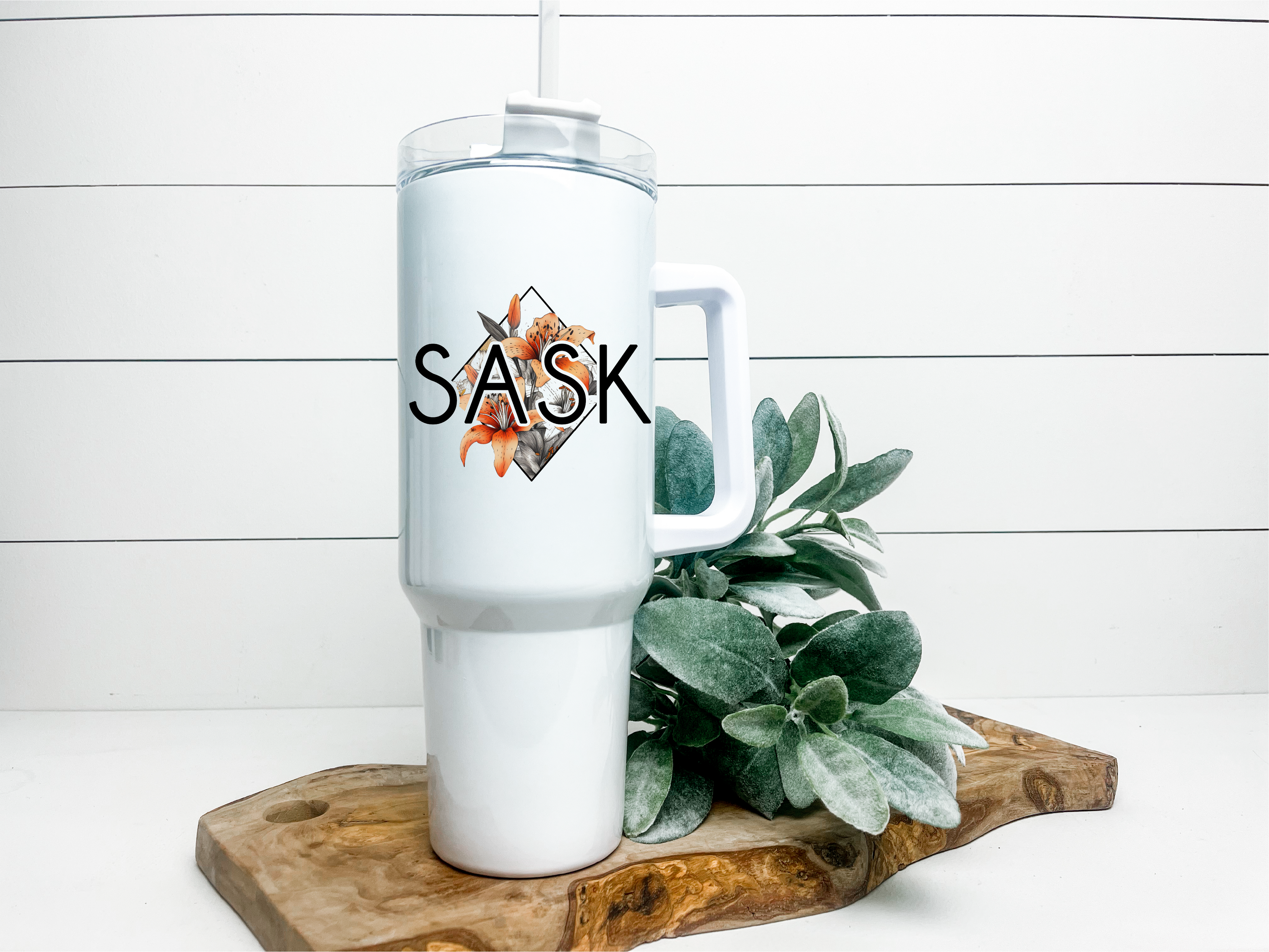 Lily Diamond 40oz Tumbler | Saskatchewan Tumbler