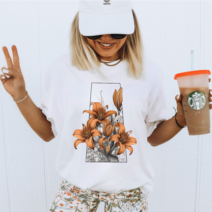 Prairie Lily Province Unisex T-shirt | Saskatchewan Apparel