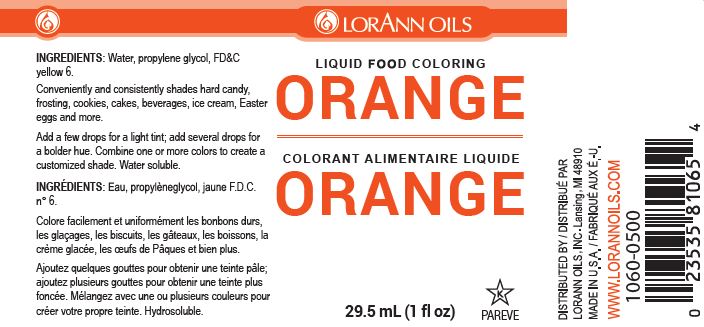 Orange Liquid Food Color - Liquid Food Coloring - 4 oz, 1 Gallon - Ships Free Within Canada on Orders Above CAD $199