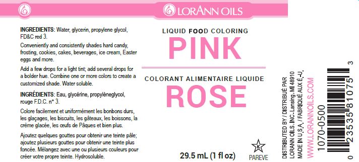 Pink Liquid Food Color - Liquid Food Coloring - 4 oz, 1 Gallon - Canadian Distribution - Ships Free Within Canada on Orders Above CAD $199