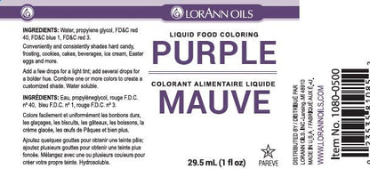 Purple Liquid Food Color - Liquid Food Coloring - 4 oz, 1 Gallon - Ships Free Within Canada on Orders Above CAD $199