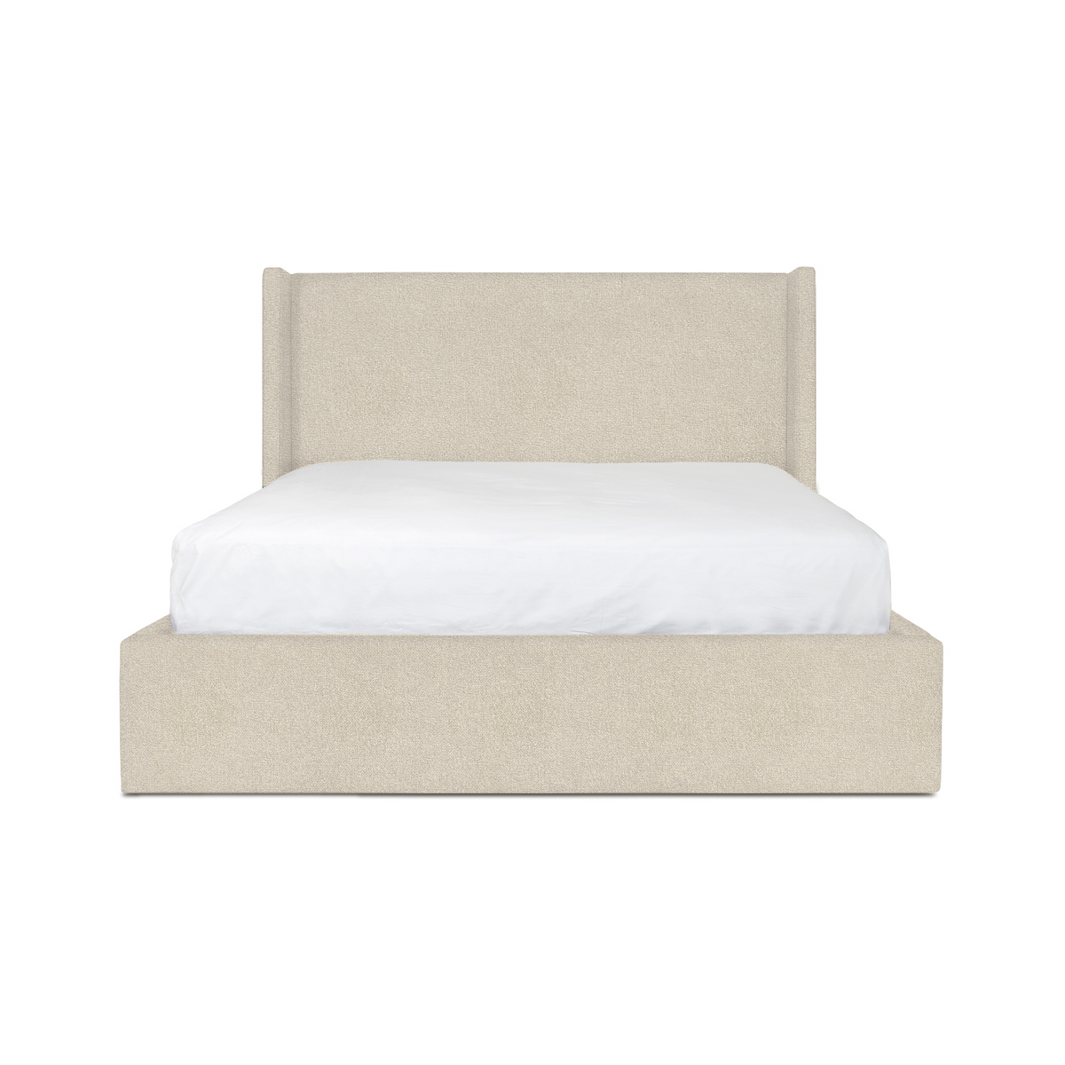 Angie Modern Storage Drawer Bed - Cream