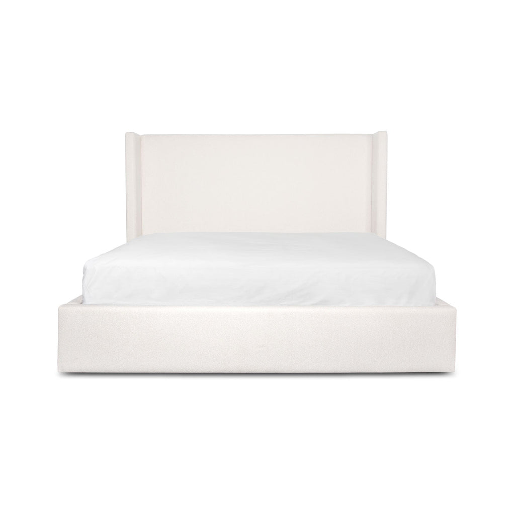 Angie Modern Storage Drawer Bed - Cream