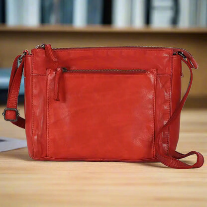 MET Crossbody Organizer Leather Bag