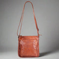 MET Flower Embossed Leather Crossbody Bag