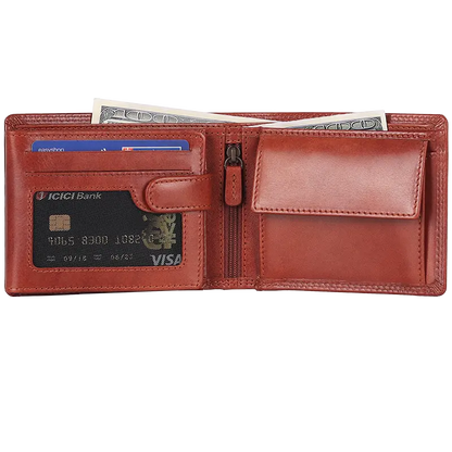 MET Leather Wallet with Coin Pocket