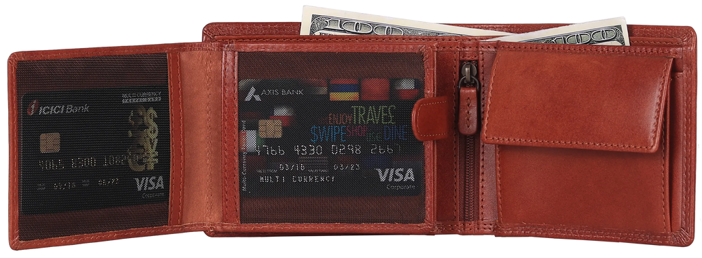 MET Leather Wallet with Coin Pocket