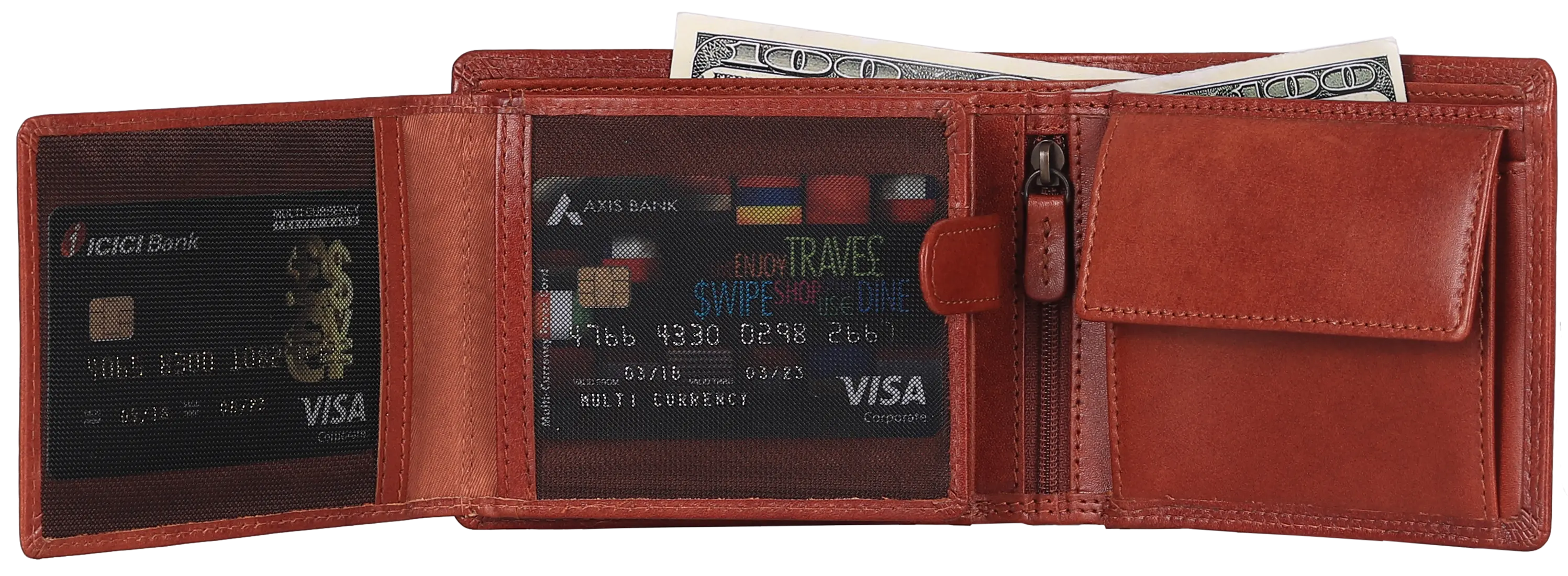 MET Leather Wallet with Coin Pocket