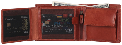 MET Leather Wallet with Coin Pocket
