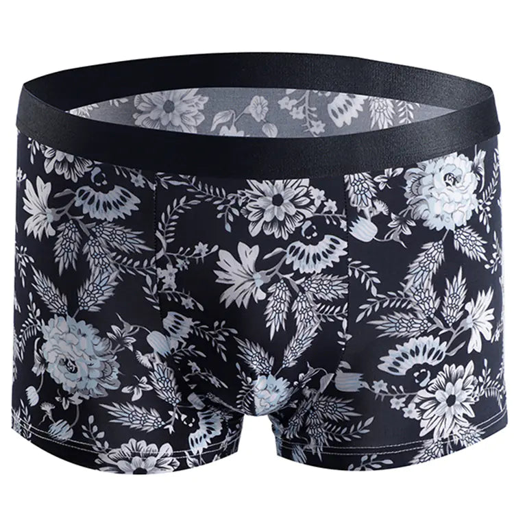 Men's Breathable Boxer Shorts with Fashion Print