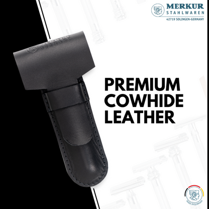 Merkur Leather Case, Standard, Fits all Items except 24001 and Futur, Cowhide, Black