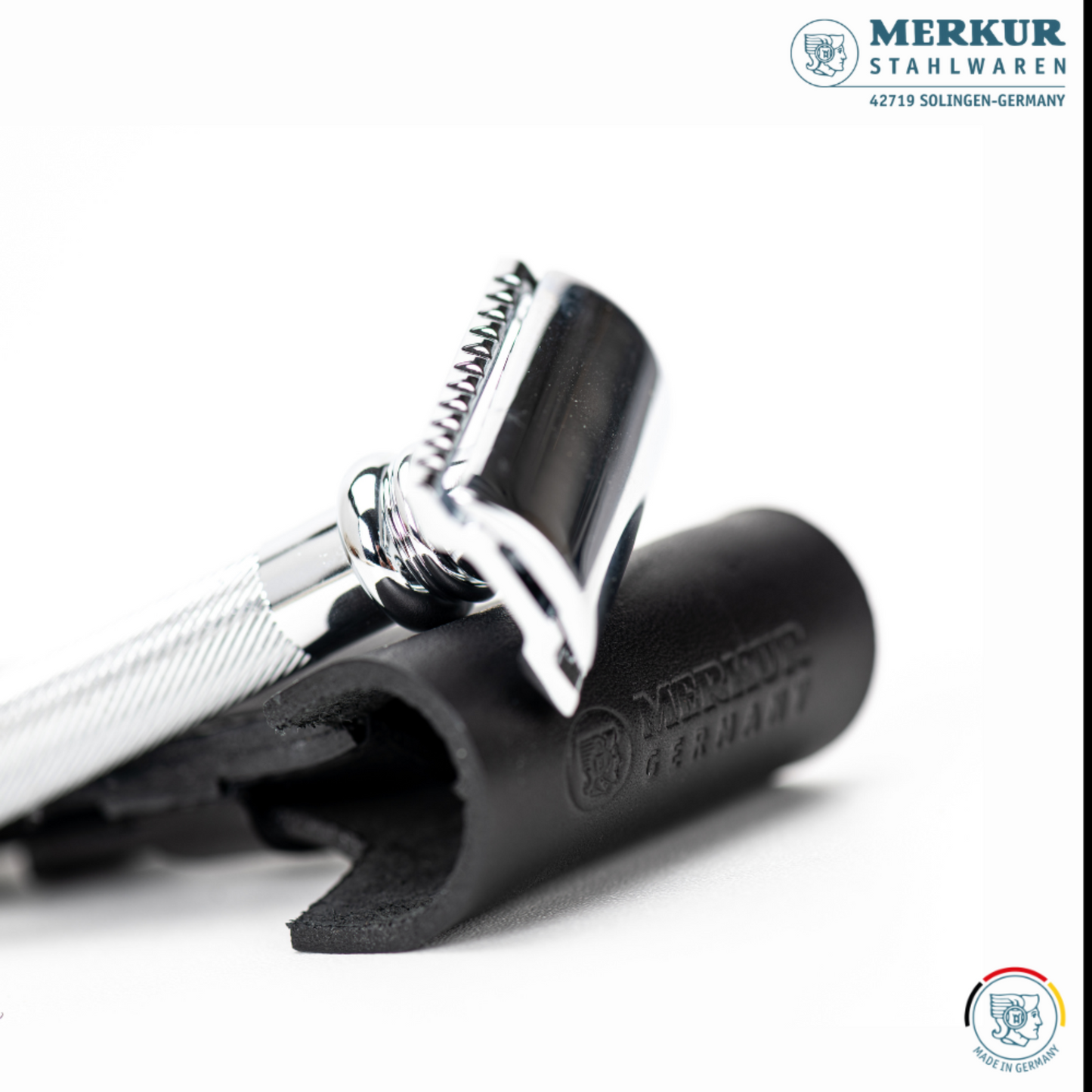 Merkur Leather Case, Standard, Fits all Items except 24001 and Futur, Cowhide, Black