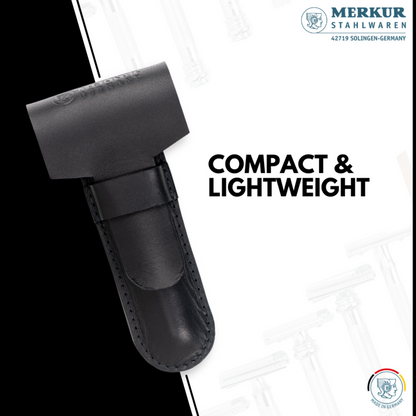 Merkur Leather Case, Standard, Fits all Items except 24001 and Futur, Cowhide, Black