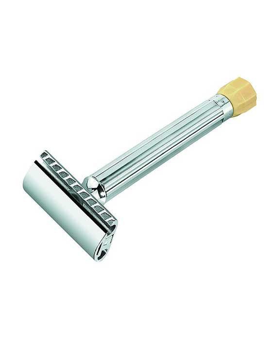 Merkur Progress Adjustable Double Edge Safety Razor Safety Razor, Long Handle, Chrome