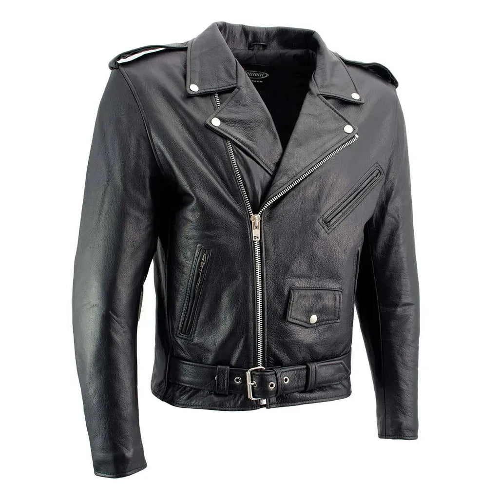 X Element Men's Leather Motorcycle Jacket