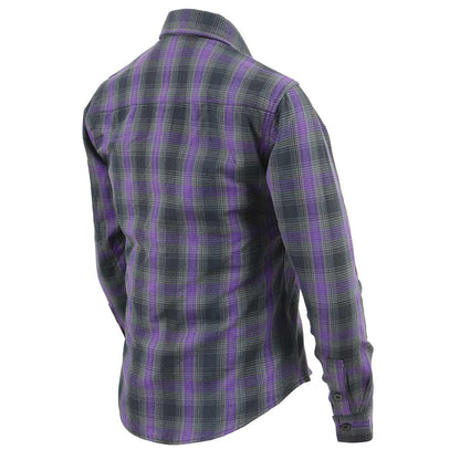 Milwaukee Leather Women's Armoured Plaid Shirt