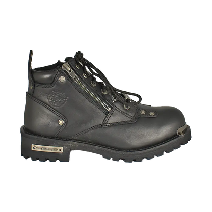 Milwaukee Leather Women's 6" Double Zip Motorcycle Boots