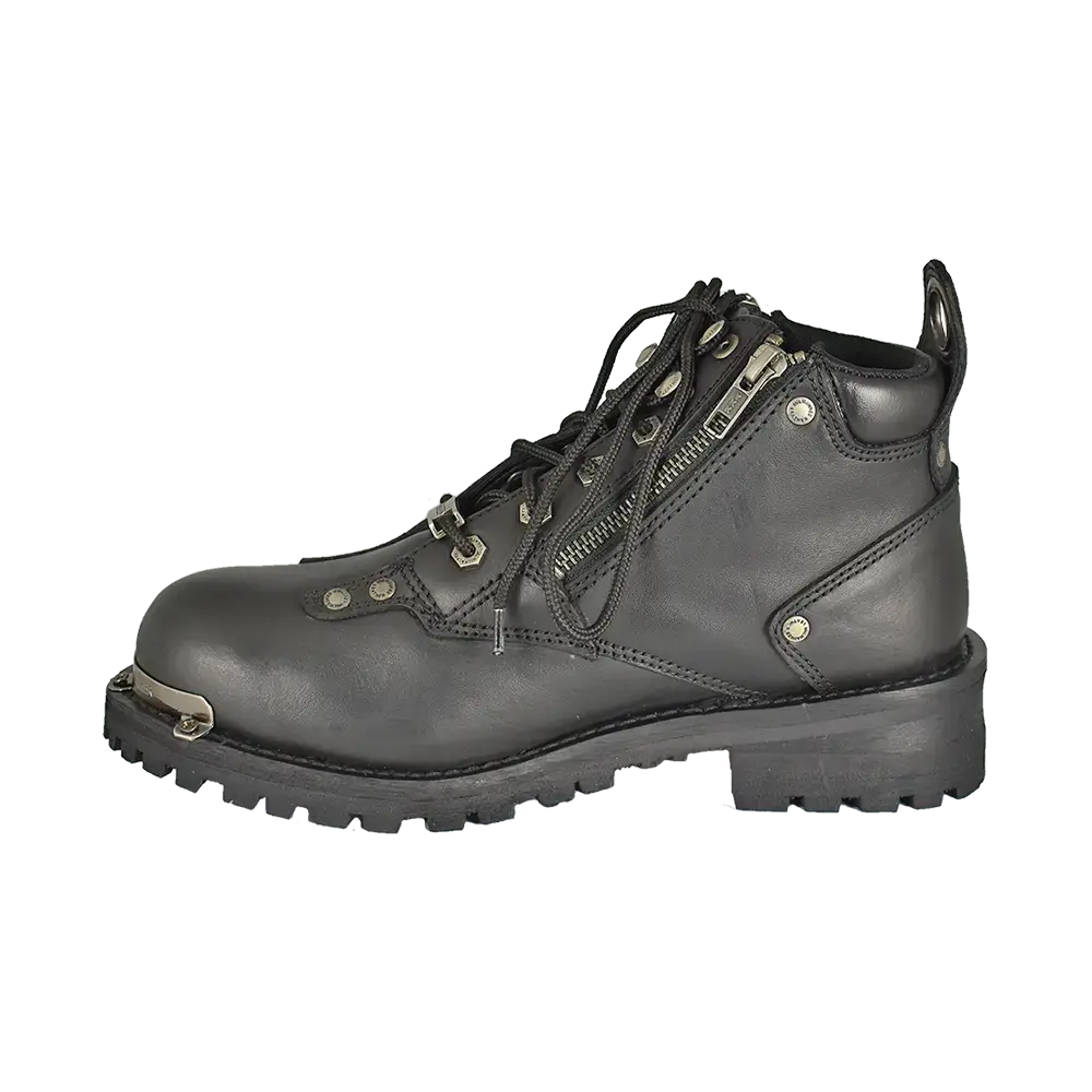Milwaukee Leather Women's 6" Double Zip Motorcycle Boots