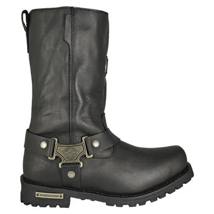 Milwaukee Leather Men's Wide 11" Harness Motorcycle Boots