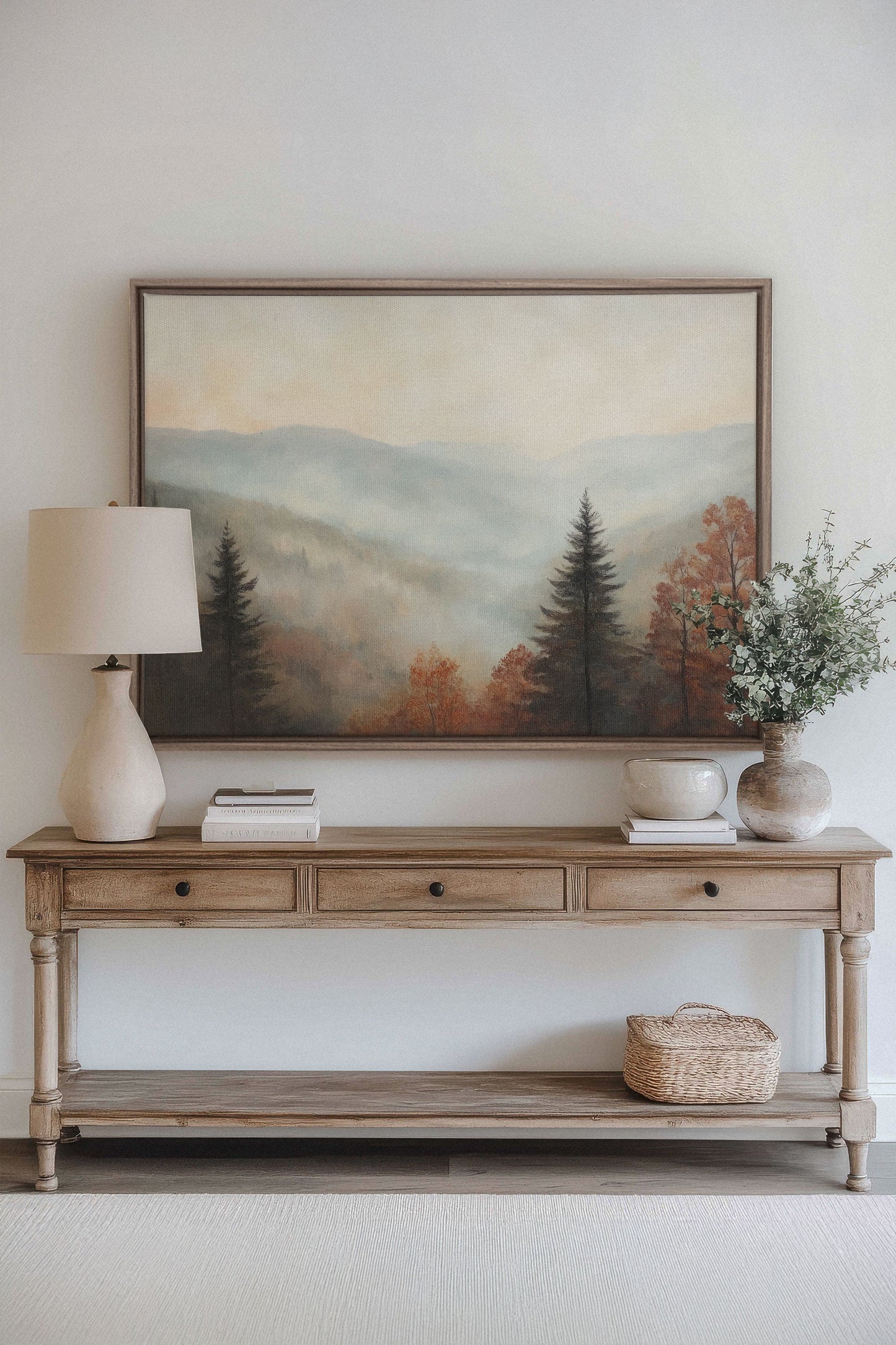 MOUNTAIN MORNING, Oeuvre sur toile étirée