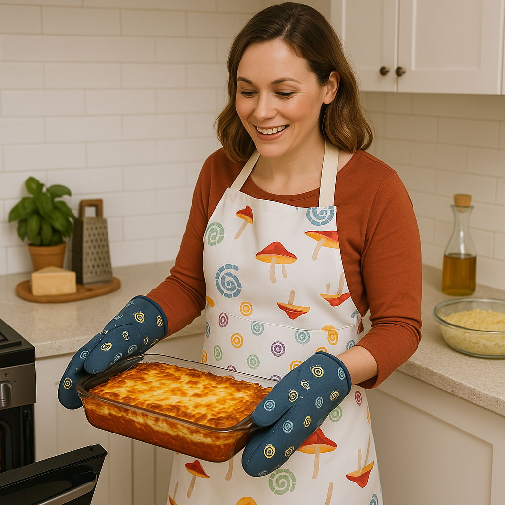 Mushroom Magic - Oven Mitt and Pot Holder