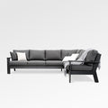 Magnolia Black Aluminum Sectional with Sunbrella® Cushions