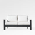 Magnolia Black Aluminum Loveseat with Sunbrella® Cushions