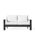 Magnolia Black Aluminum Loveseat with Sunbrella® Cushions