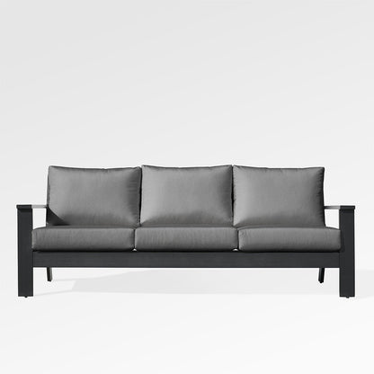 Magnolia Black Aluminum Sofa with Sunbrella® Cushions