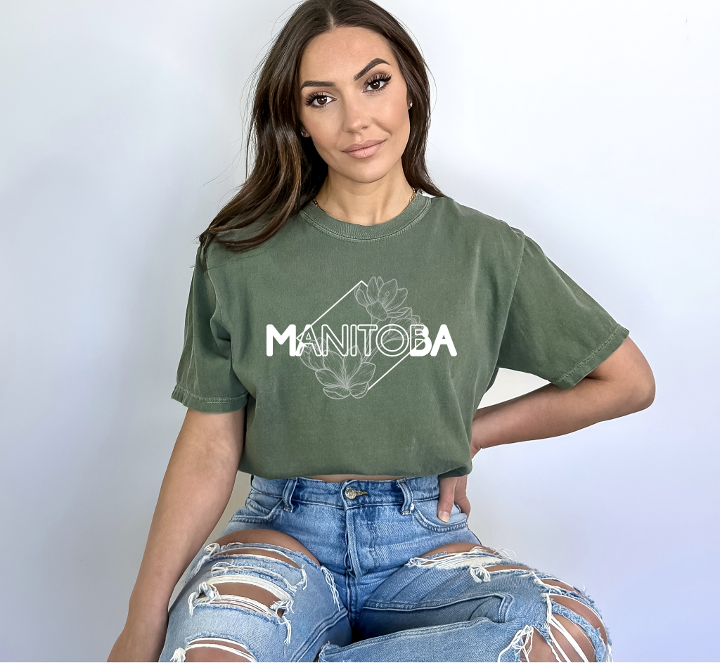Manitoba Diamond Line Art Unisex T-shirt | Manitoba Clothing