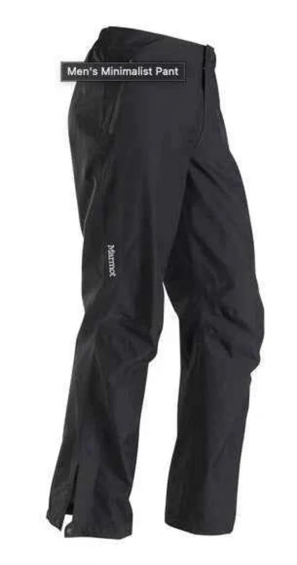 Marmot Men's Minimalist Gore-Tex Rain Pants with Ankle-Zippers Size XXL