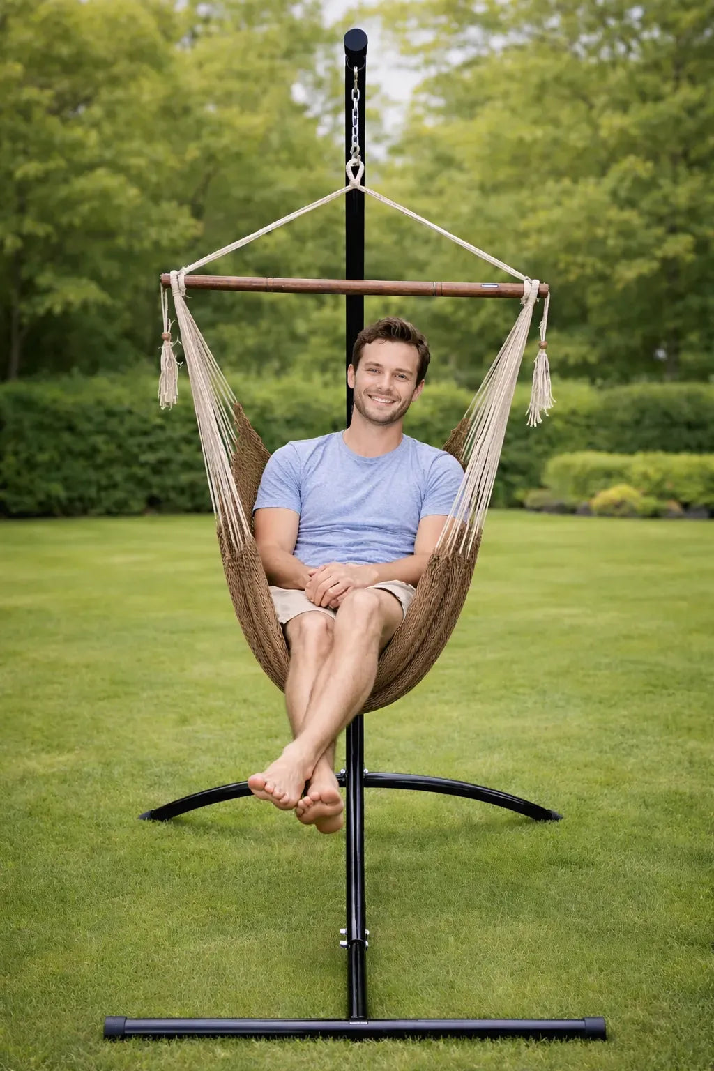 Mayan Hammock Chair with Universal Chair Stand