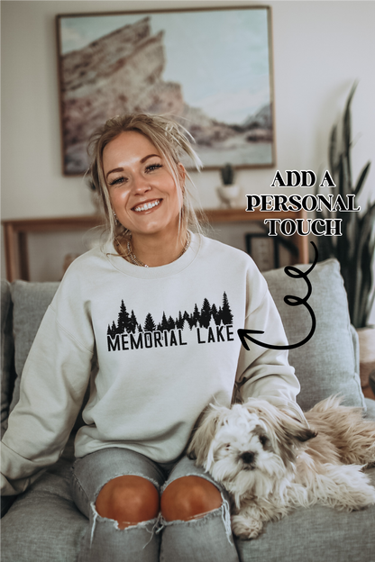 Tree Line Personalized Lake Sweatshirt