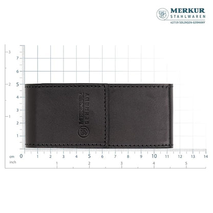 Merkur 23C Safety Razor Travel Set – Black Leather Case and 10 Blades