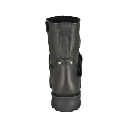 Milwaukee Leather Men's Wide 6" Side Zip Motorcycle Boots
