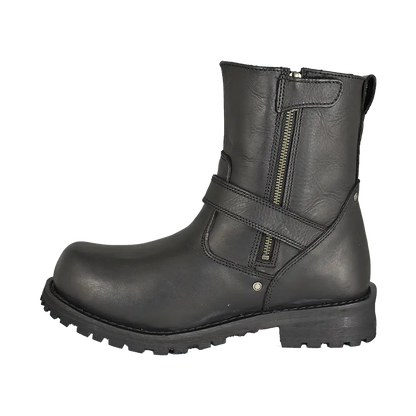 Milwaukee Leather Men's Wide 6" Side Zip Motorcycle Boots